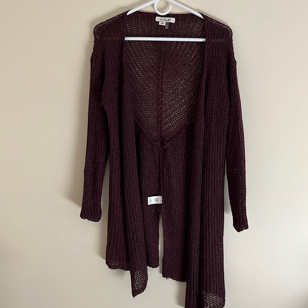 Women’s purple cover up sweater